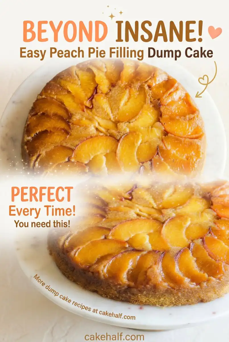 Make This Easy Peach Pie Filling Dump Cake Recipe: A Simple Peach Dump Cake Easy For Your Family.