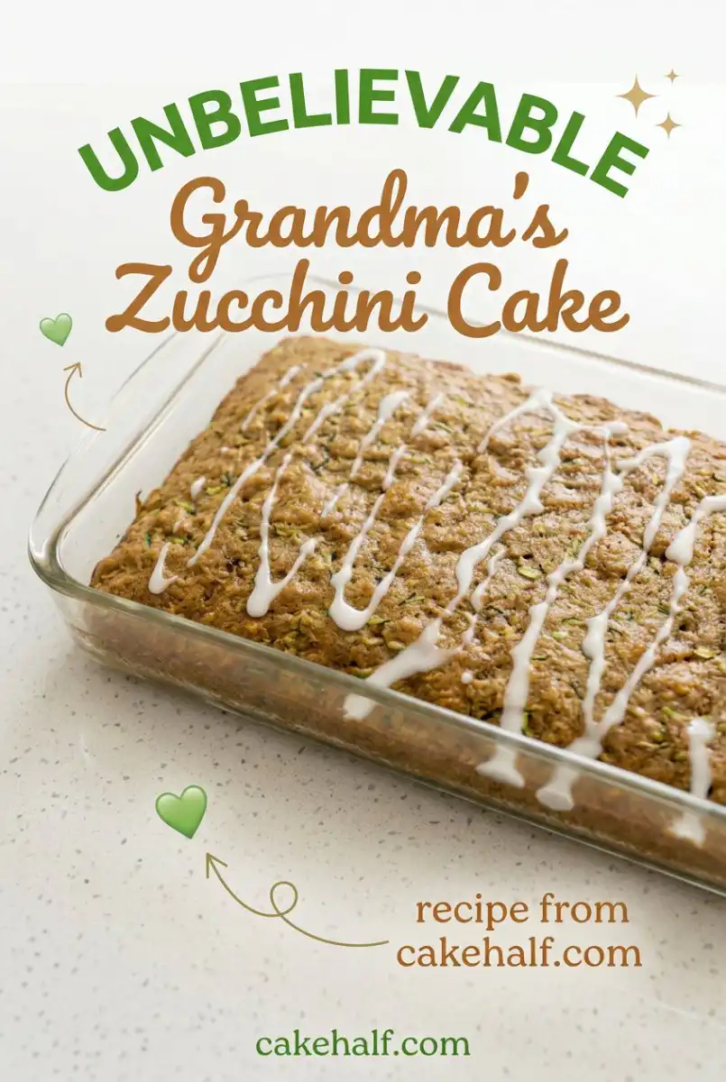 Old Fashioned Grandma's Zucchini Cake: A Moist Zucchini Cake Recipe Perfect for Family Gatherings.