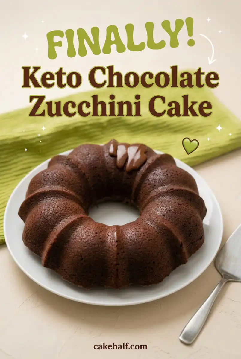 The Best Moist Keto Chocolate Zucchini Cake: A Healthy Chocolate Zucchini Cake Recipe You Will Love.