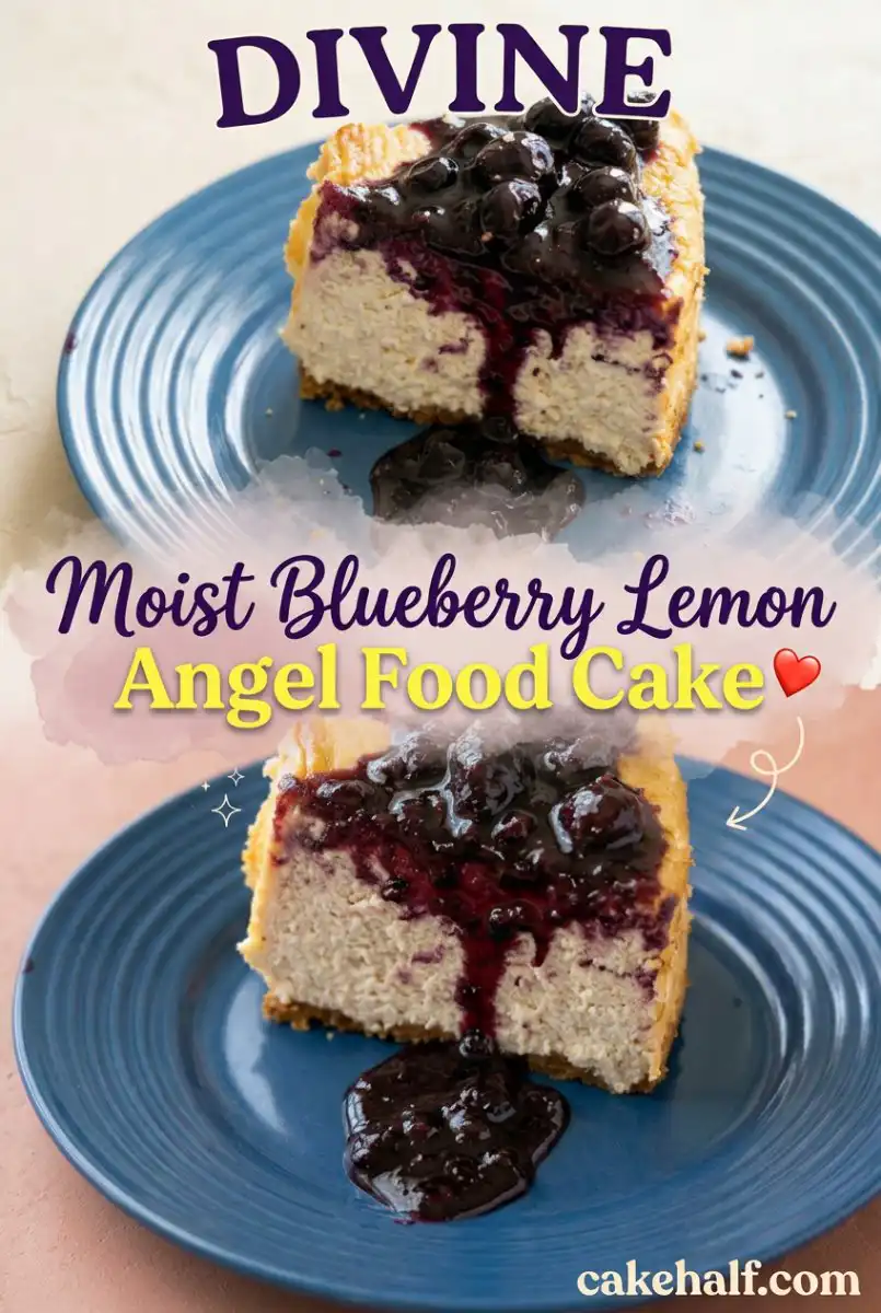 Moist Blueberry Lemon Angel Food Cake: A Fresh Lemon Layer Cake & 3 Layer Cake for Any Celebration.