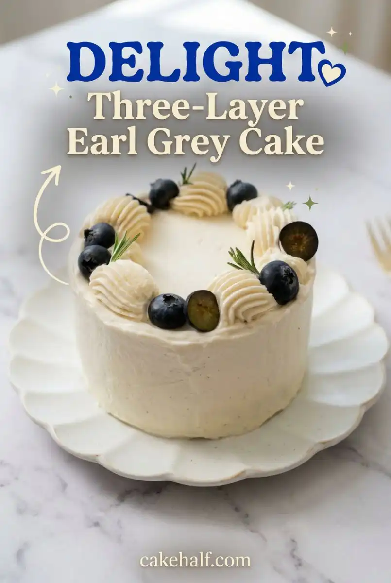 Stunning Three-Layer Earl Grey Cake Recipe: A Moist and Aromatic Three Layer Cake for Any Event.