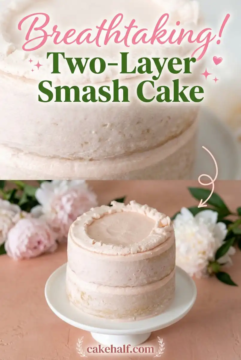 Perfect Two-Layer Smash Cake Ideas for a Stunning First Birthday 2 Layer Cake Birthday Design Tips.