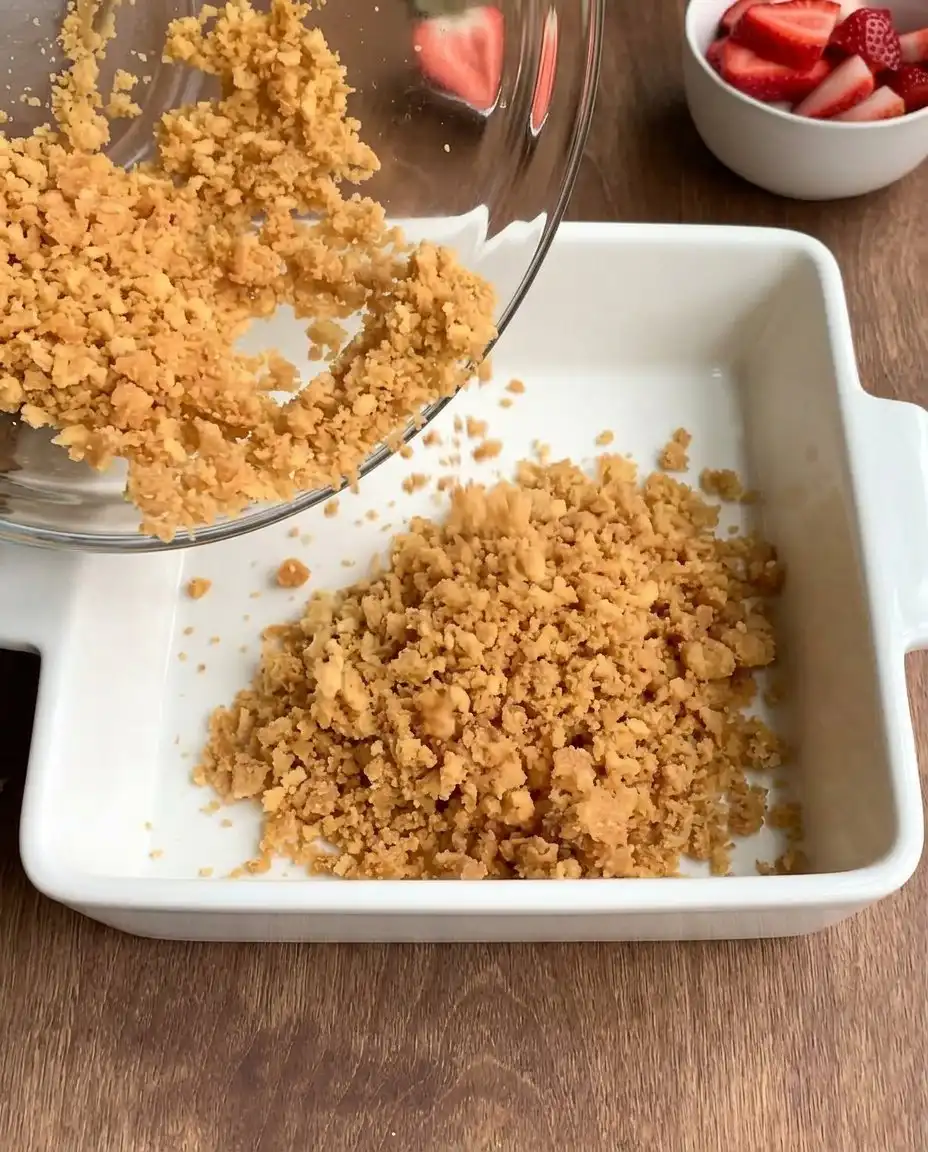 High quality ingredients for No-Bake Strawberry Dream including berries and cream