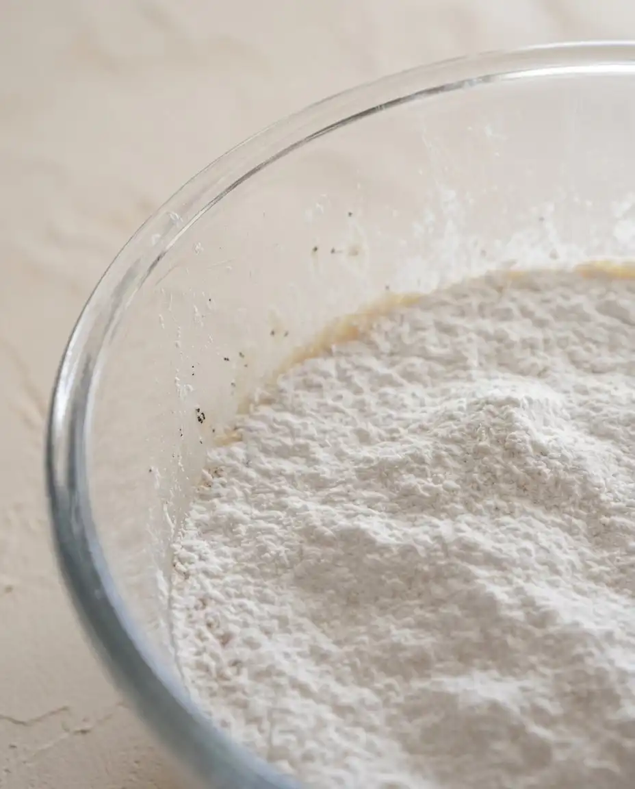 Loose leaf tea leaves and orange zest next to a bowl of Three-Layer Earl Grey Cake batter.