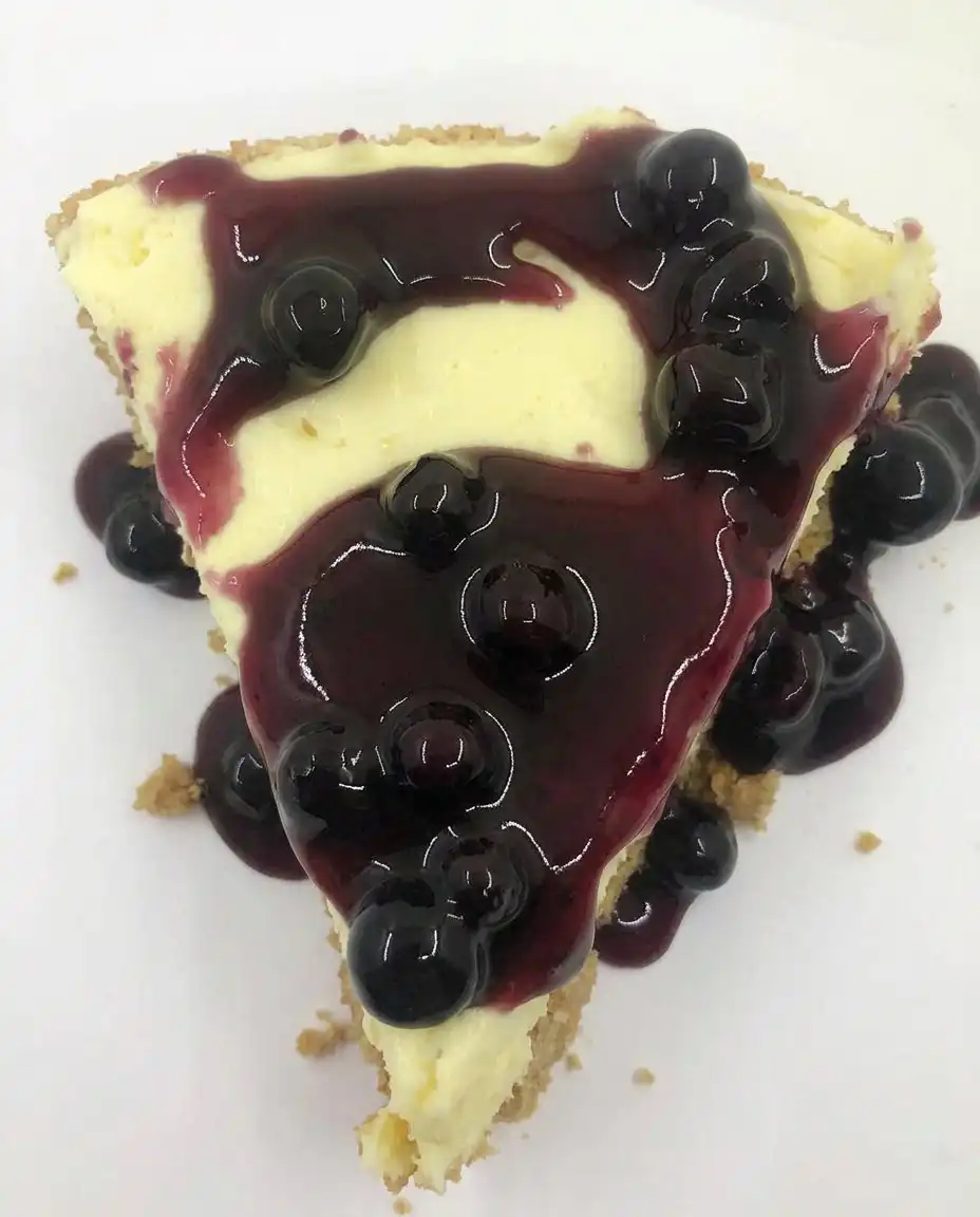 Ingredients for no bake lemon blueberry dessert including cream cheese and blueberry filling.