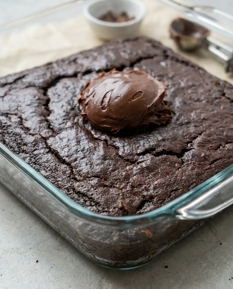 An overhead shot of ingredients like grated zucchini and cocoa for Vegan Chocolate Zucchini Cake.