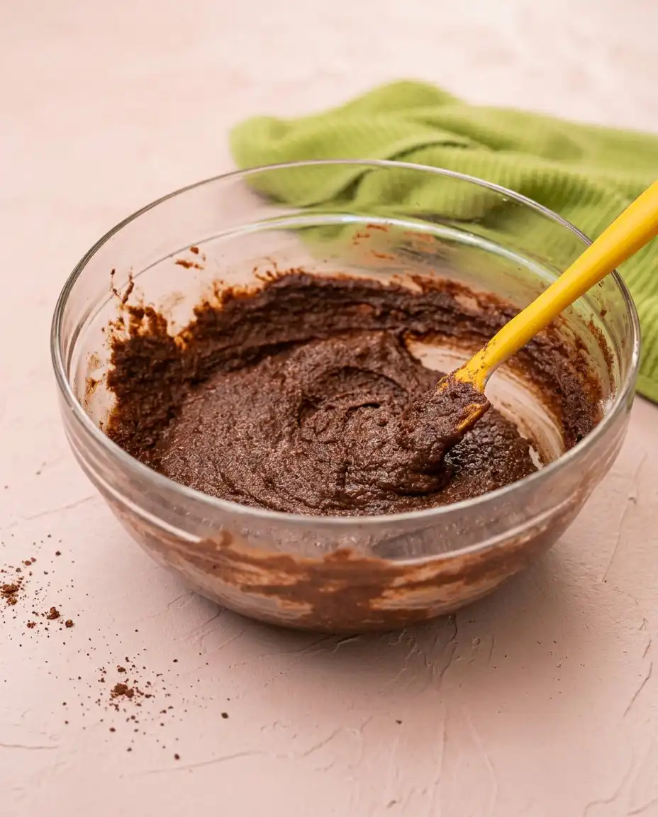 A fork breaking into a slice of Keto Chocolate Zucchini Cake to show the interior moisture.