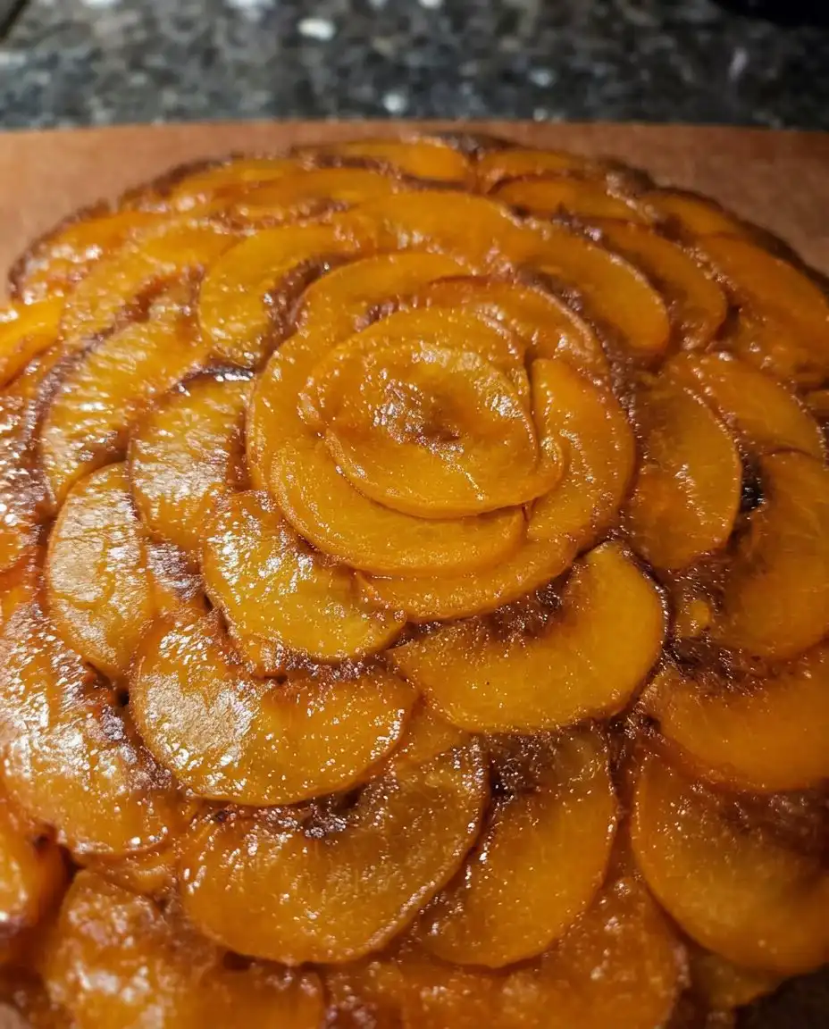 Freshly baked peach cake served with a dollop of whipped cream