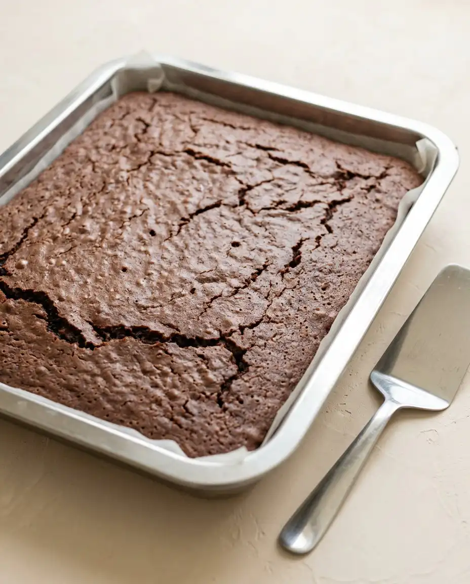 A slice of Gluten-Free Chocolate Zucchini Cake plated with a dollop of whipped cream.