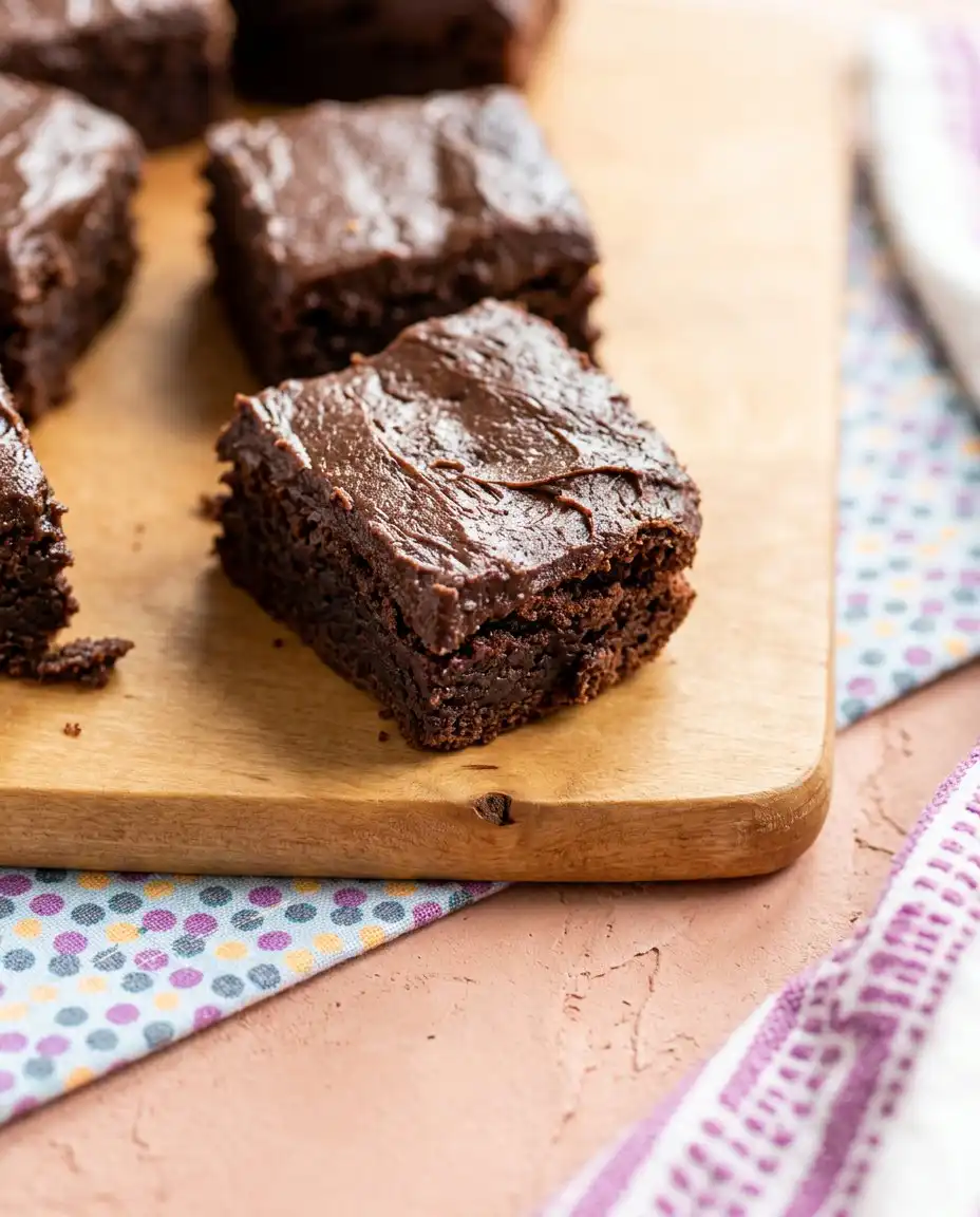 A slice of chocolate zucchini cake with chocolate chips served on a ceramic plate.