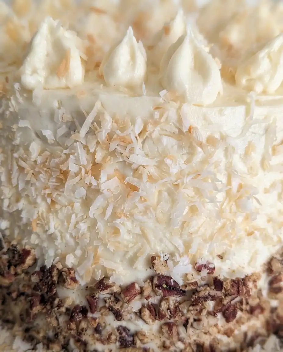 A slice of Quick Italian Cream Cake on a floral china plate