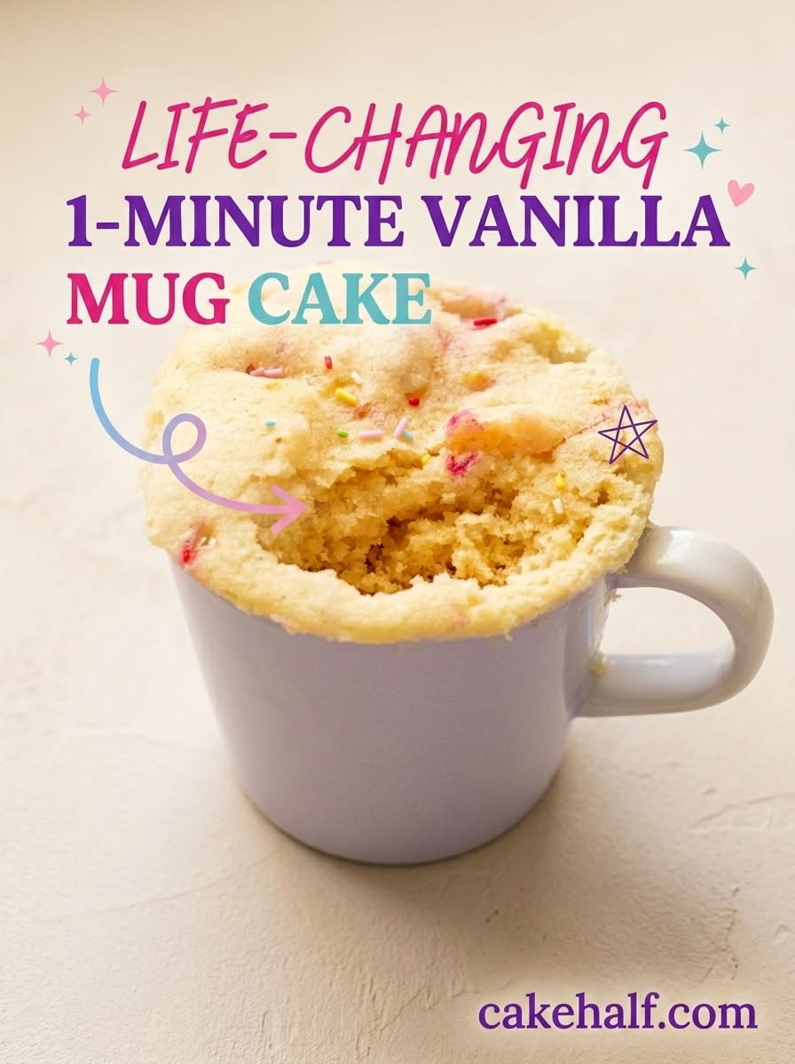 1-Minute Vanilla Mug Cake 17 The Best 1-Minute Vanilla Mug Cake Recipe: Easy Sweet Vanilla Mug Cake Ideas For Quick Cravings