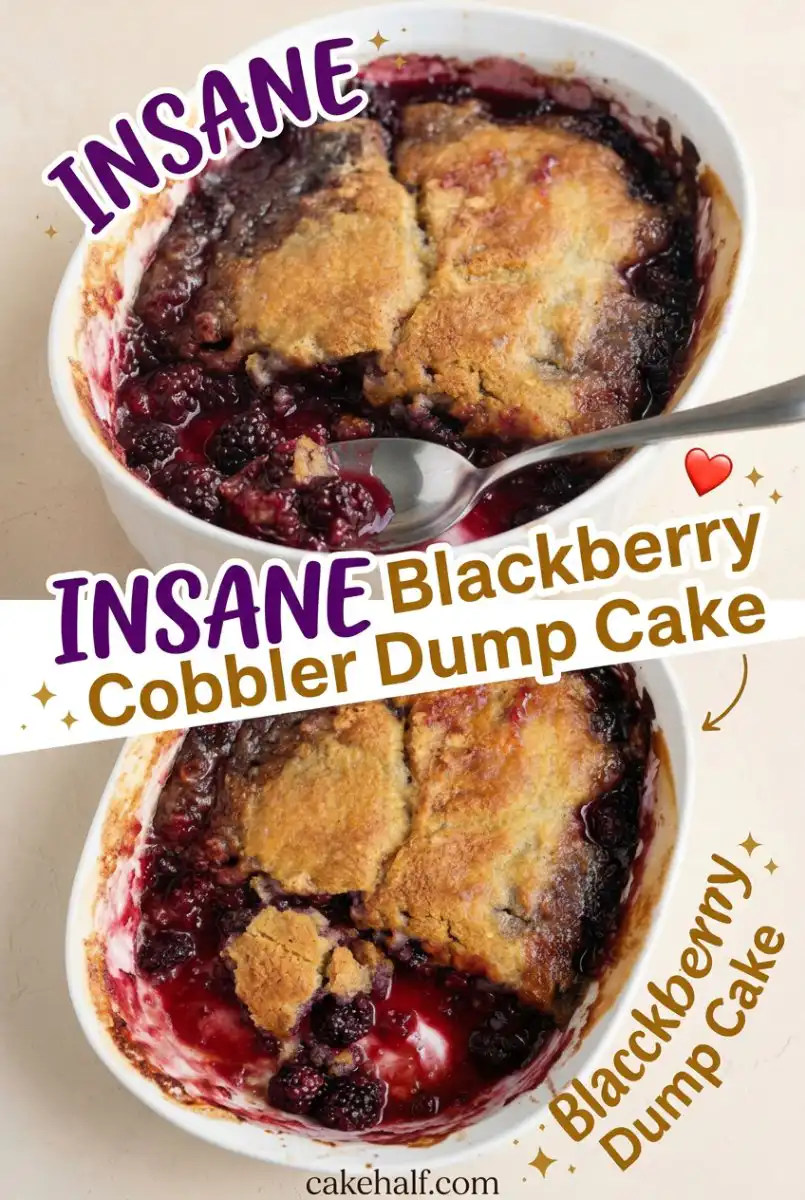 Easy Blackberry Cobbler Dump Cake - The Ultimate Blackberry Dump Cake Recipe!