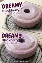 Easy Homemade Blackberry Pound Cake Recipe | A Velvety Blackberry Cake with Sweet Glaze