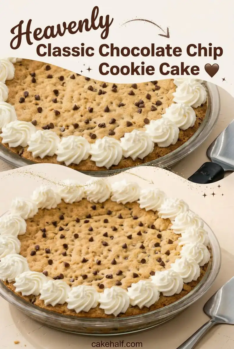Classic Chocolate Chip Cookie Cake Recipe - The Ultimate Giant Cookie Cake For Every Birthday