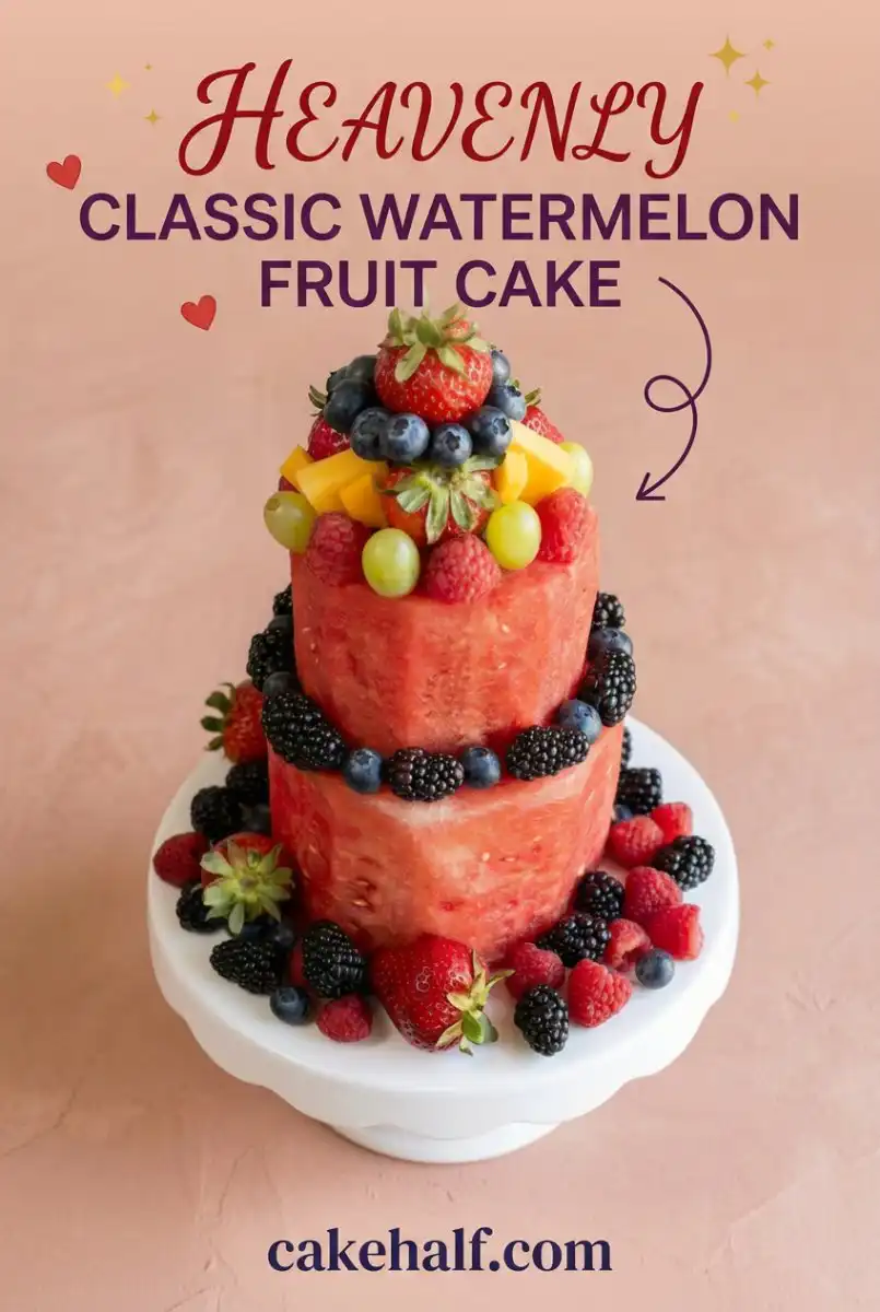 Classic Watermelon Fruit Cake Recipe: A Fresh, Fun & Healthy Watermelon Fruit Cake Idea
