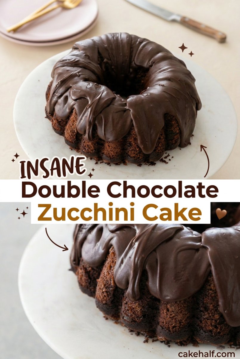 Double Chocolate Zucchini Cake: The Ultimate Fudgy Chocolate Zucchini Cake Recipe You Will Love!
