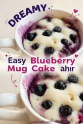 Easy Blueberry Mug Cake: The Quickest Solution for All Your Blueberry Cake Recipes Cravings Ever