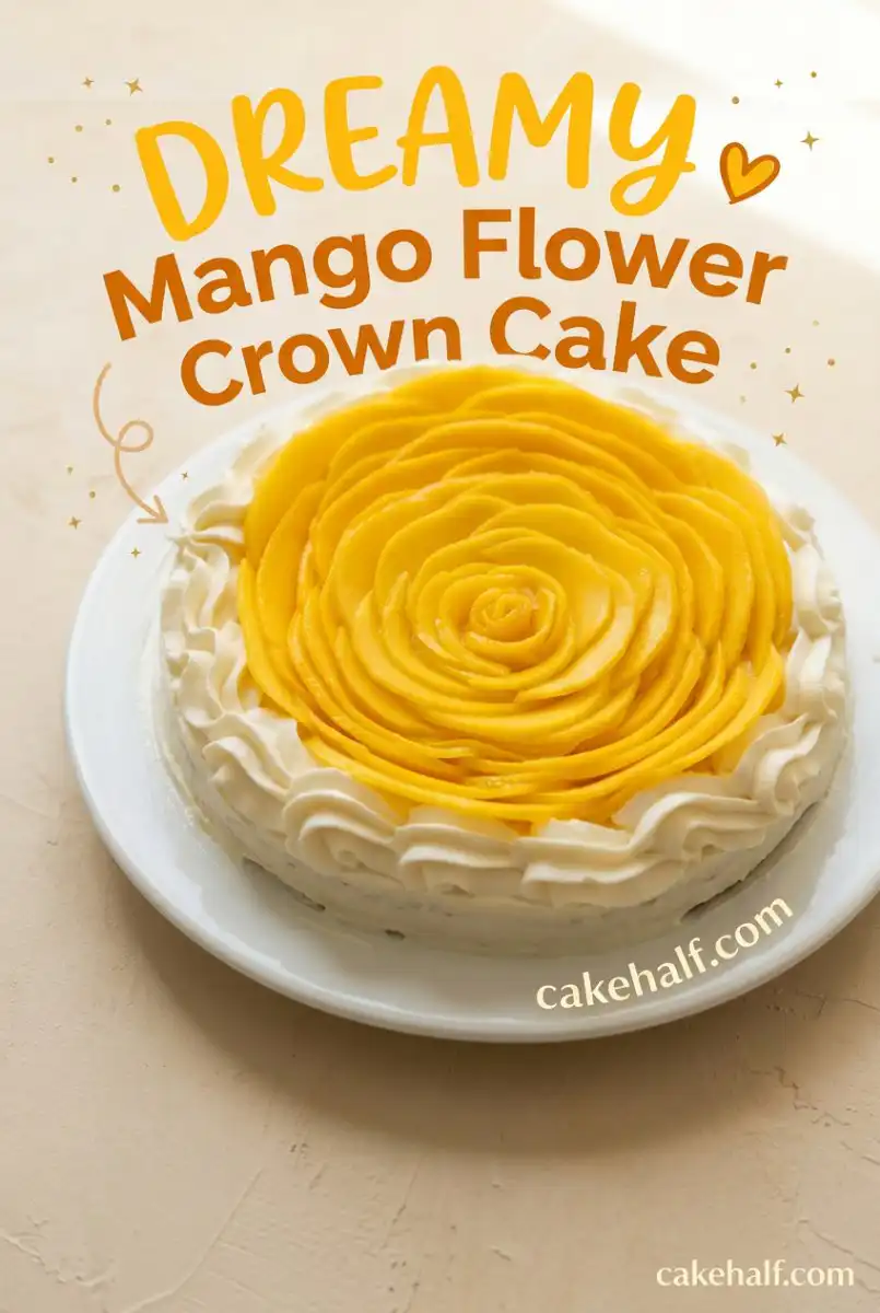 Stunning Mango Flower Crown Cake: Creative Mango Cake Design Ideas to Elevate Your Next Party