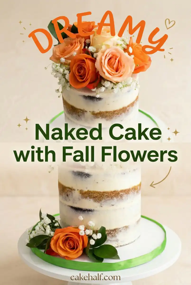 Naked Cake with Fall Flowers: Stunning Fall Cake Designs for Your Autumn Celebrations