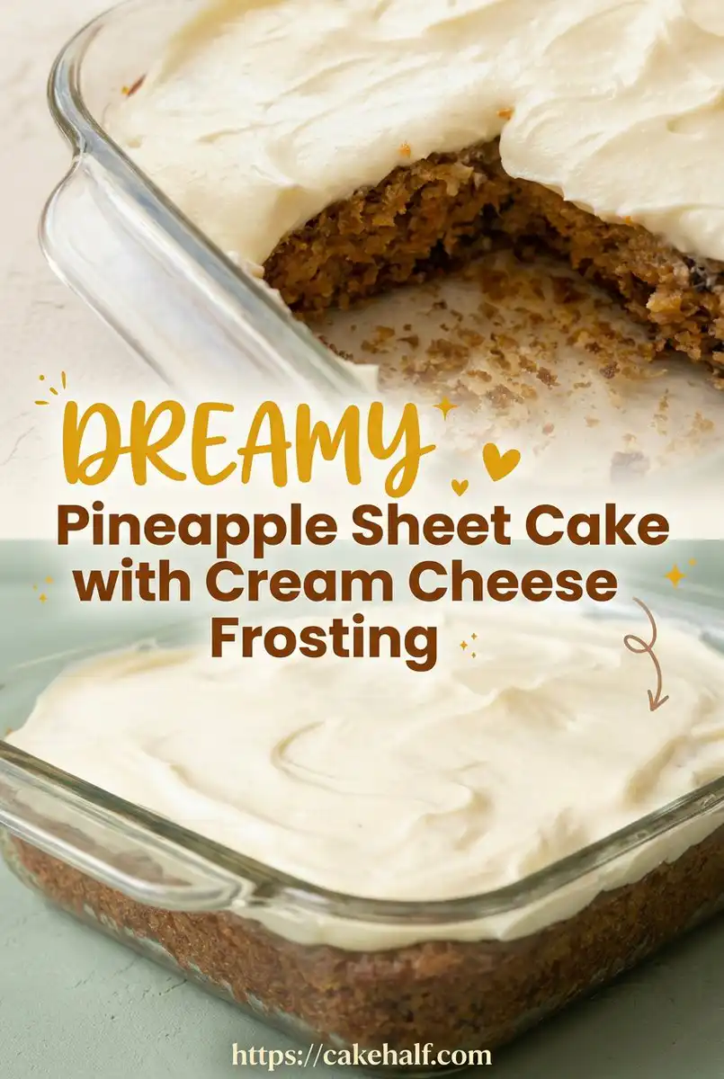 Pineapple Sheet Cake with Cream Cheese Frosting: Easy Single-Bowl Pineapple Dessert Recipe