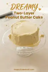 Nostalgic Two-Layer Peanut Butter Cake Recipe | Classic Two Layer Cake