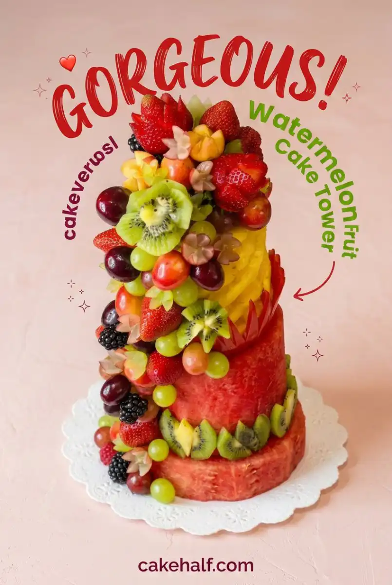 Watermelon Fruit Cake Tower 17 Easy Watermelon Fruit Cake Tower: The Ultimate Healthy Watermelon Birthday Cake Idea