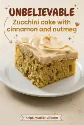 Refined Zucchini Cake with Cinnamon and Nutmeg - A Classic Zucchini Cake Recipe for Detail Bakers