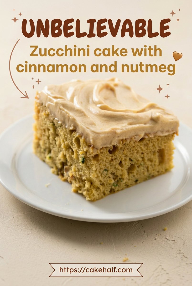 Refined Zucchini Cake with Cinnamon and Nutmeg - A Classic Zucchini Cake Recipe for Detail Bakers