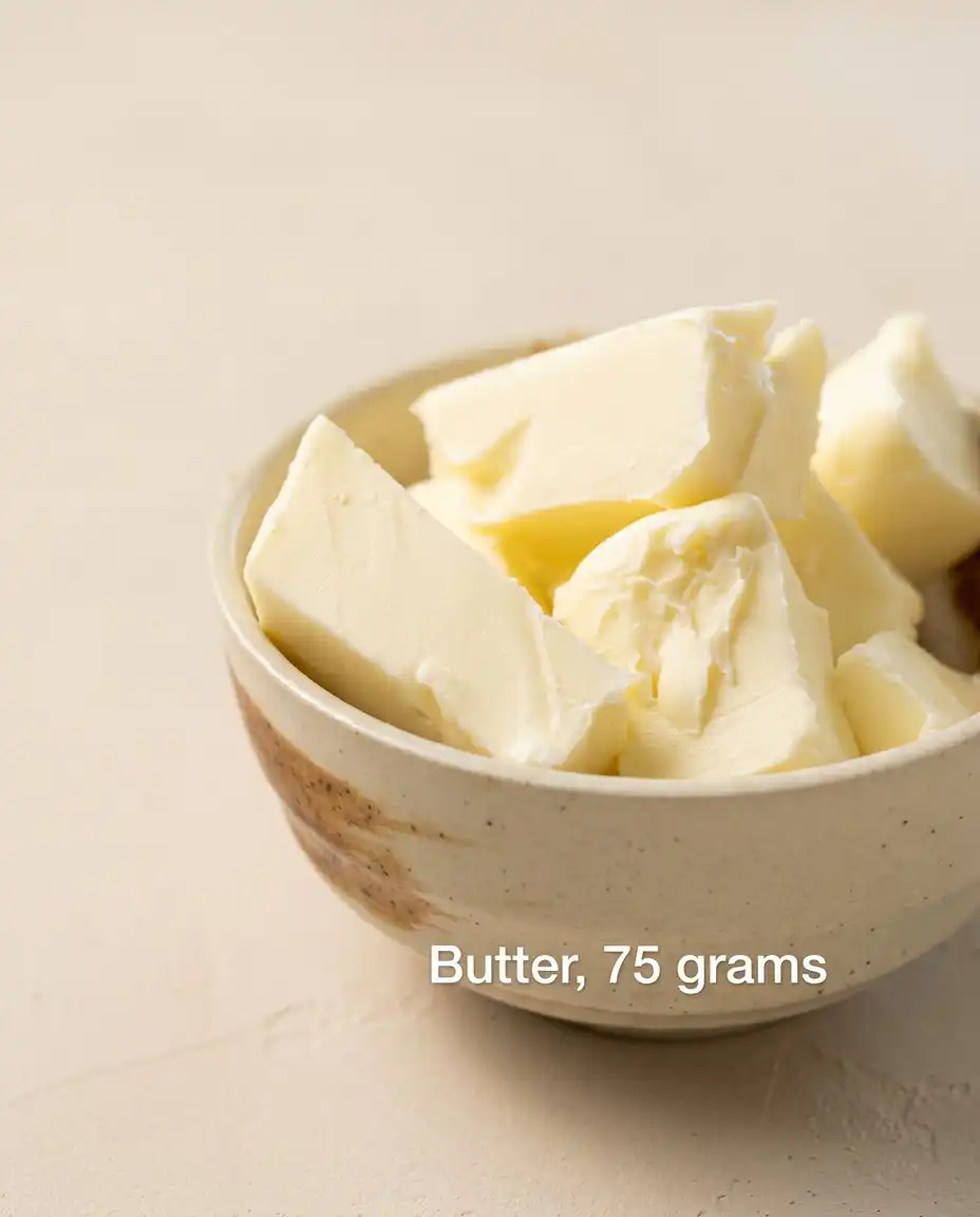 Mise en place ingredients for Cream Cheese Pound Cake including butter, cream cheese, sugar, and eggs.