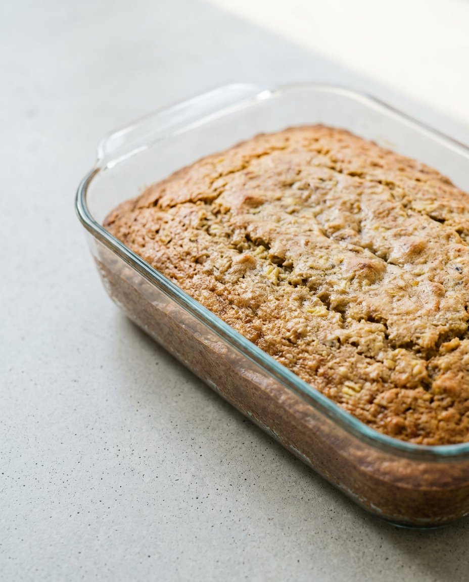 Cake Mix Banana Bread 14 Mashed bananas being prepped for the Cake Mix Banana Bread batter in a bowl