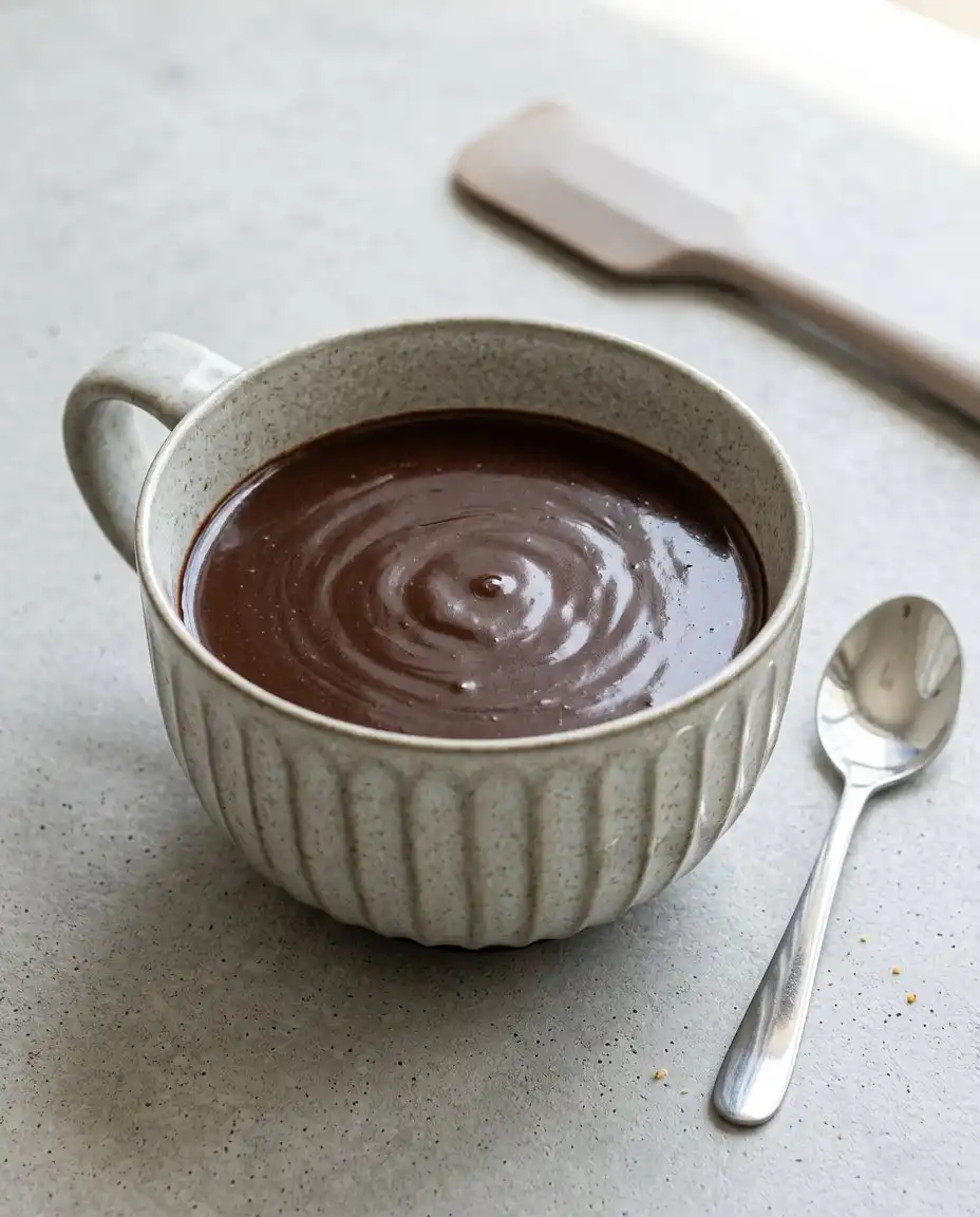 All ingredients for the Chocolate Mug Cake arranged neatly in small white bowls.