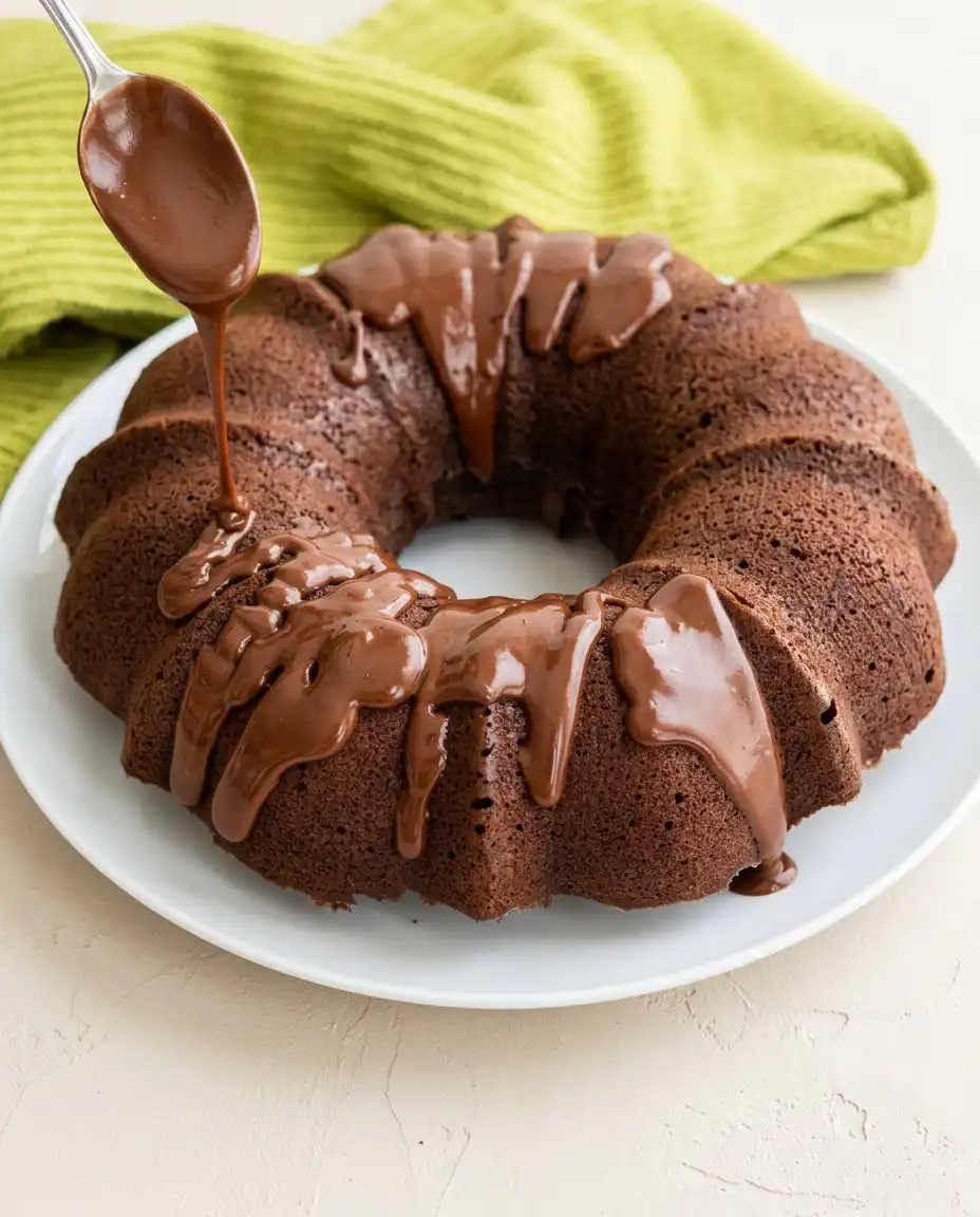 A single slice of frosted healthy chocolate zucchini cake plated elegantly with fresh berries.