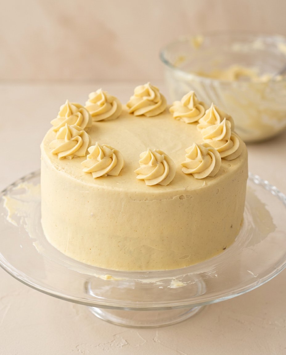 A generous slice of Apple Spice Birthday Cake served on an elegant plate with a silver fork beside it.