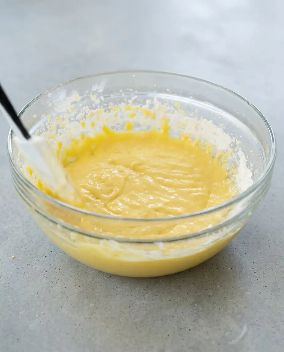 A tin sieve sifting cocoa powder over a frosted Classic Tiramisu Layer Cake.