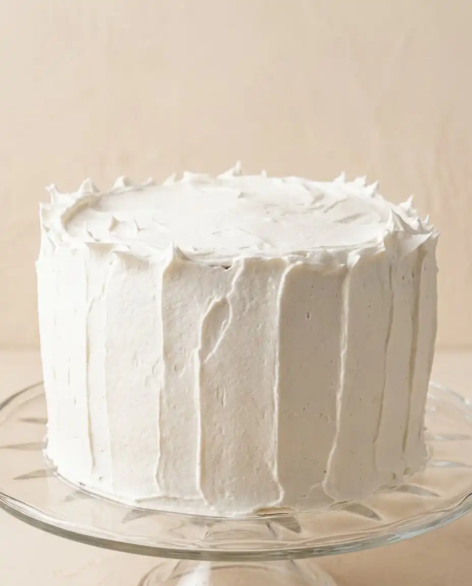A beautiful slice of No-Bake Watermelon Cake with Coconut Cream served on a vintage china plate.